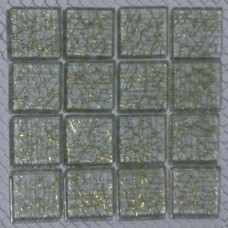 Кристална мозайка Lyrette 23x23x4 mm,  със златни нишки