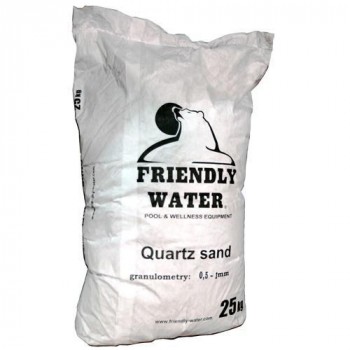Пясък кварцов Friendly Water едра фракция 1.0-3.0мм Пясък кварцов Friendly Water едра фракция 1.0-3.0мм