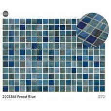 Мозайка стъклена, микс Blue Forest 2.5x2.5 cm