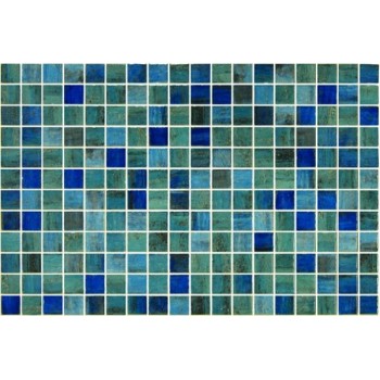 Мозайка стъклена, микс Blue Forest 2.5x2.5 cm
