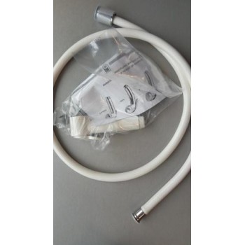 Слушалка и шлаух PALOMA 1.25м бял/хром Слушалка и шлаух PALOMA 1.25м бял/хром