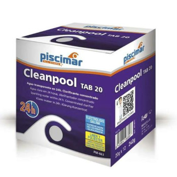 Препарат почистващ за басейни, Cleanpool, 20 г, 12 таблетки