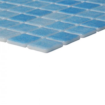 Мозайка стъклена синя, Nieve Azul Celeste 2.5x2.5 cm