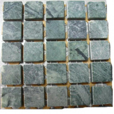 Камъчета естествени, 15х15x6 мм сиво-зелени