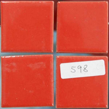 Плочки керамика червени, 45 х 45 мм, гладки