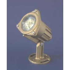 Прожектор за фонтан месинг 50W 12V в комплект с цветни лещи