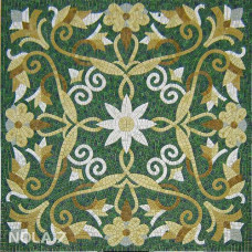 Стъклокерамична мозайка Килим с цвете, голяма