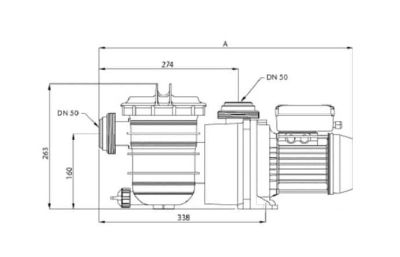 Помпа за басейн филтрационна "Swimmey" 11 m³/h, 220-230V~