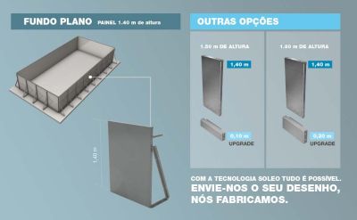 Modular pool 6x3x1.4 m with skimmer